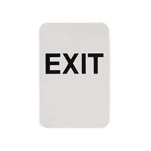  AVT83652   Sign, Exit, Raised Message, 6x9, Black/Taupe 