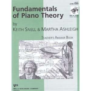  Fundamentals of Piano Theory Teachers Answer Book Level 