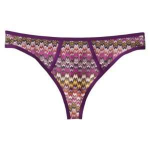 Missoni for Target® Womens Mesh Thong   Purple/Multicolor   Size L