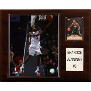 NBA Brandon Jennings Milwaukee Bucks Player Plaque 