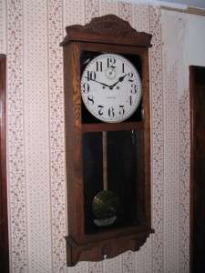   NEW HAVEN REGULATOR CLOCK TAMPICO WITH SECONDS BIT, (ca 1914)  