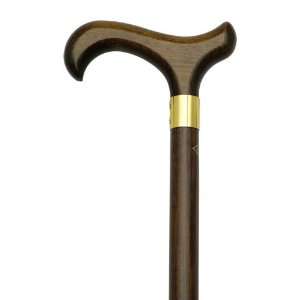  Harvy Mens Derby with Brass Band Hardwood Cane Health 