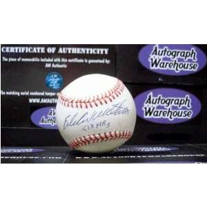   National League Baseball Inscribed 512 HRs (Milwaukee Braves) Sports