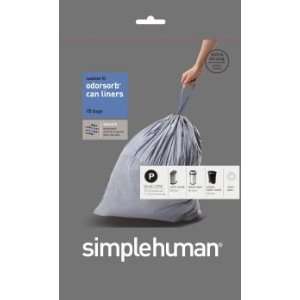  simplehuman code P custom fit odorsorb can liners   40 