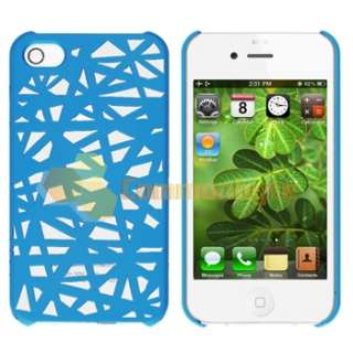 Blue Bird Nest Interwove Line Hard Case+PRIVACY LCD Filter for iPhone 