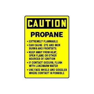 PROPANE EXTREMELY FLAMMABLE CAN CAUSE EYE AND SKIN BURNS AND FROSTBITE 