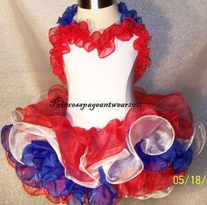 Red, White and Blue National Pageant Dress Shell  