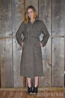   Hourihan Tweed 100% Wool Swing Dress Dolly Jacket Coat Medium/Large