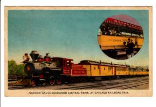 Deadwood Central Train Chicago Railroad RR RPO Postcard  