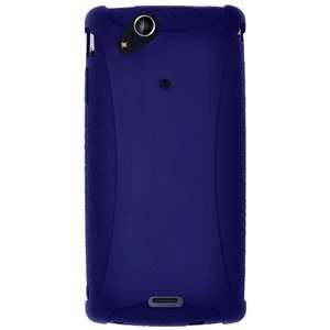  New Amzer Silicone Skin Jelly Case Blue For Sony Ericsson 