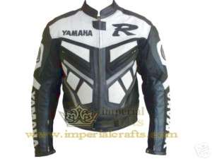Yamaha Stylish Color Motorbike Leather Biker Jacket  