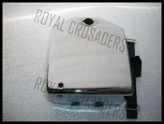 The ROYAL ENFIELD NEW CHROMED battery box is available with best