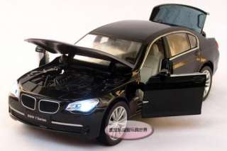 New BMW 750Li 132 Alloy Diecast Model Car With Sound and Light Black 