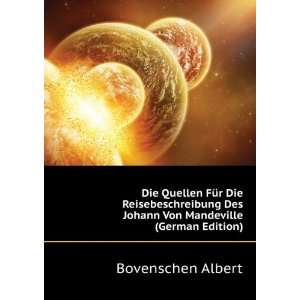   Des Johann Von Mandeville (German Edition) Bovenschen Albert Books