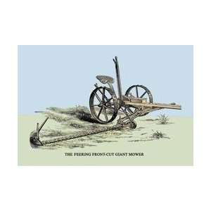  The Feering Front Cut Giant Mower 28x42 Giclee on Canvas 