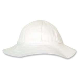  Beach Hat  White Twill; Size 2T; 5 X 7 1/2; 2 1/4 Brim 