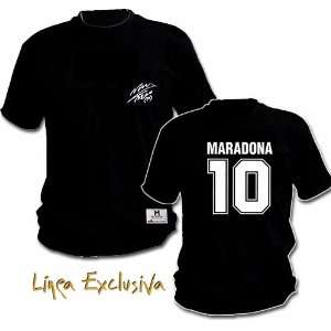  LINEA MARADONA   T Shirt MARADONA SIGNATURE BLACK. by 
