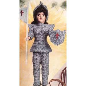 Vintage Crochet PATTERN to make   JOAN of ARC Doll Armor Suit 7 inch 