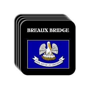 US State Flag   BREAUX BRIDGE, Louisiana (LA) Set of 4 Mini Mousepad 