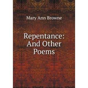  Repentance And Other Poems Mary Ann Browne Books