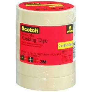  Scotch Masking Tape   6 pack