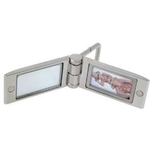  Stainless Steel Mirror & Frame Key Chain