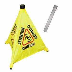  Pop Up Safety Cone, 19 1/2 Inch, with Storage Tube Office 