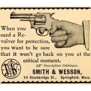 Smith Wesson Logo Revolver Handgun Springfield Massachusetts Firearms 