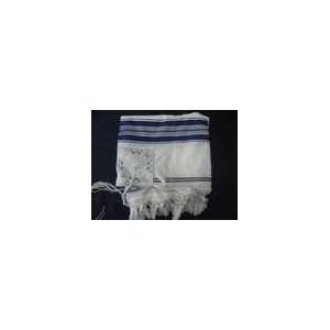  Tallit Blue and Silver Acrylic 