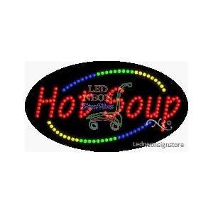  Hot Soup LED Business Sign 15 Tall x 27 Wide x 1 Deep 