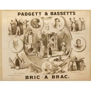    Poster Padgett and Bassetts Bric a brac 1879