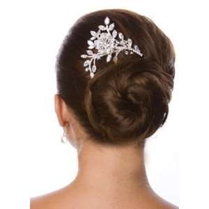    Stunning Rhinestone Floral Bridal Hair Comb 