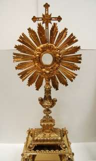 Fine 100 year old Monstrance together with Angel Tabor  