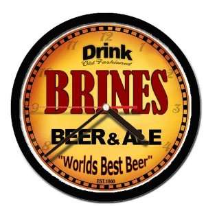  BRINES beer and ale cerveza wall clock 