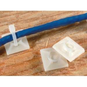  3/4 Inch Square Adhesive Tie Mount   100 Pack