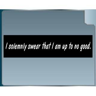 UP TO NO GOOD Harry Potter Funny Bumper Sticker
