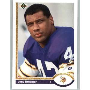  1991 Upper Deck #52 Joey Browner   Minnesota Vikings 