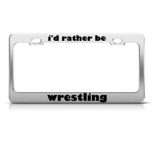 Rather Wrestling Metal license plate frame Tag Holder 