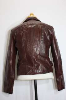 Vintage Mens NATURAL COMFORT Thick Leather Jacket 42  