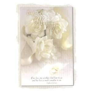 Certificates of Marriage   Marriage Certificate with Scripture   White 