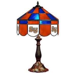 Syracuse 14 NCAA Stained Glass Executive Table Lamp   140XTL SYRA 1