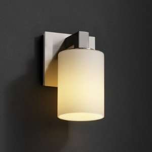   One Light Wall Sconce Metal Finish Brushed Nickel