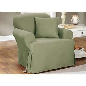  Sure Fit Chair Slip Cover Cotton Duck Sage (Green)