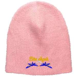Blue Angels Embroidered Skull Cap   Pink