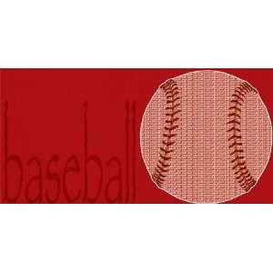  Sporty Words Baseball 12 x 12 Double Sided Paper Arts 