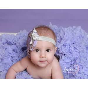  Lavender Goose Vintage Curly Feather Headband Beauty