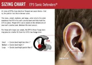 SUREFIRE EARPRO SONIC DEFENDERS EP3 PLUS EAR PLUGS LG  
