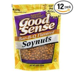 Good Sense Soynuts BBQ, 6 Ounce Bags (Pack of 12)  Grocery 