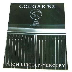  1982 82 Mercury COUGAR BROCHURE 2dr 4dr 