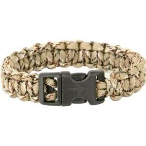  Brands SBDES Survival Bracelet Desert Camo Size Small with Hand Tied 